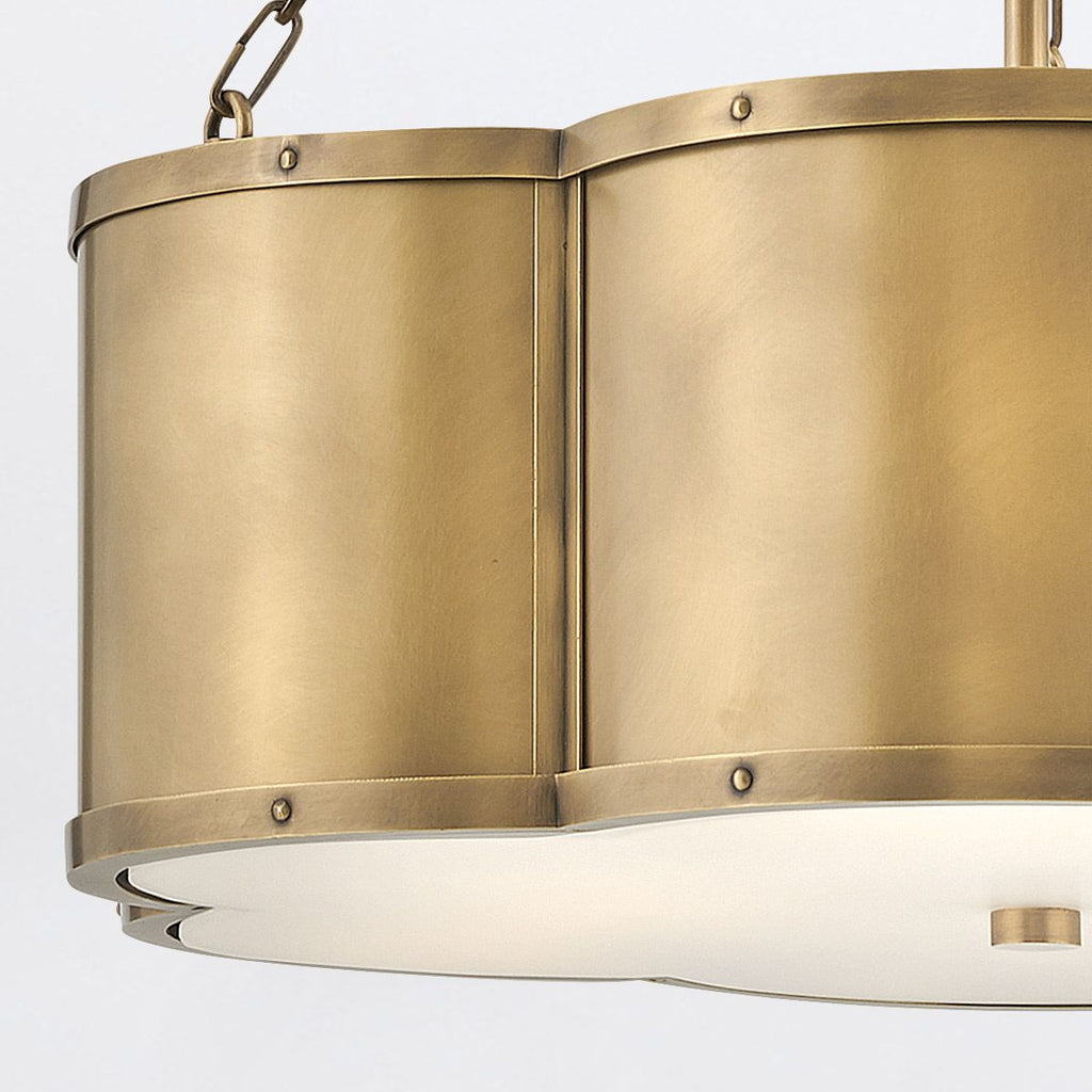 QN-CHANCE-3P-HB Chance 3 Light Pendant Heritage Brass