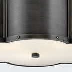 QN-CHANCE-SF-M-BLB Chance 3 Light Medium Semi-Flush Blackened Brass