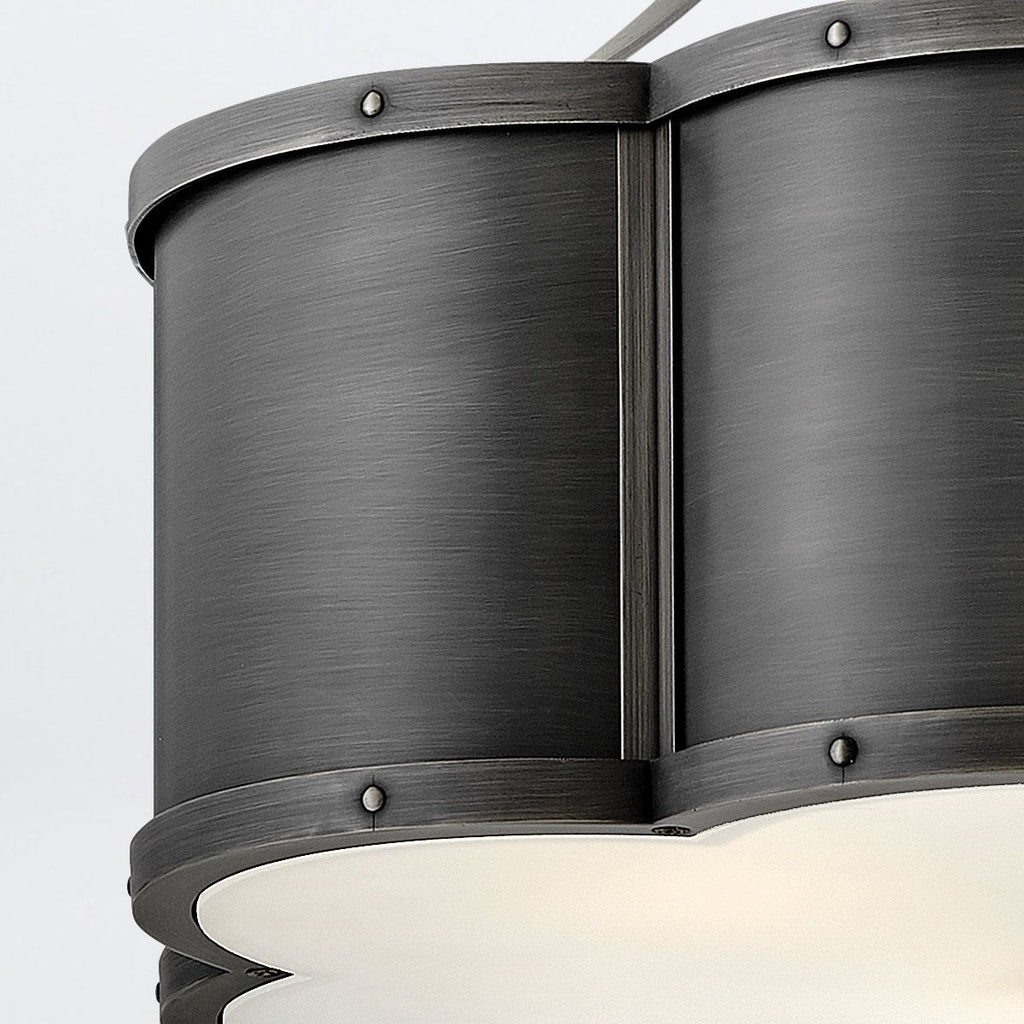 QN-CHANCE-SF-M-BLB Chance 3 Light Medium Semi-Flush Blackened Brass