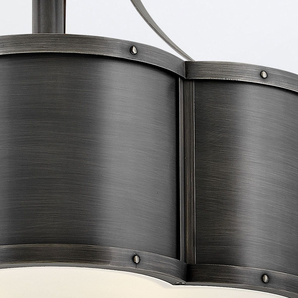 QN-CHANCE-SF-M-BLB Chance 3 Light Medium Semi-Flush Blackened Brass