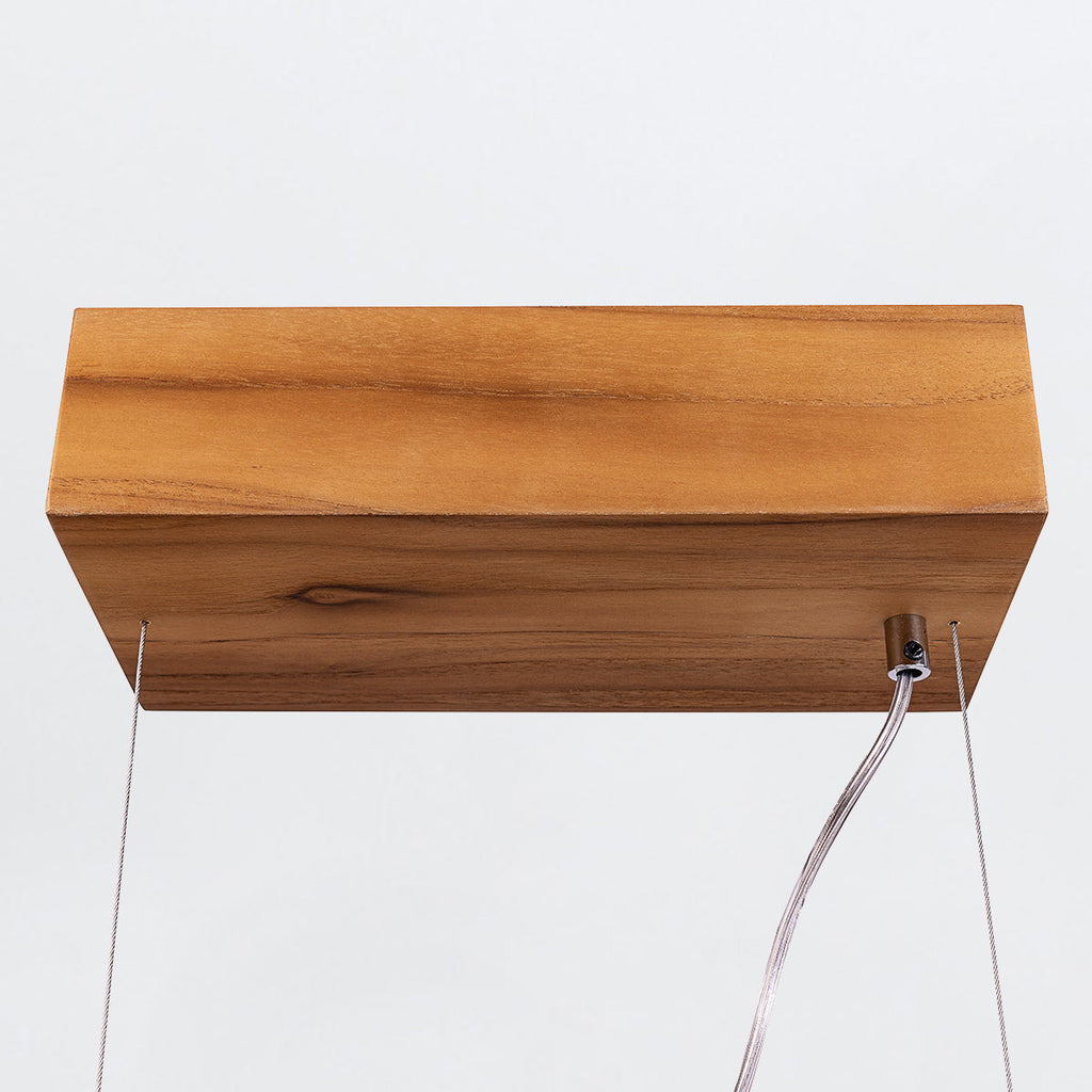 QN-CLEAN-LED-LP-127-TEAK Clean LED Pendant Teak