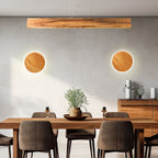 QN-CLEAN-LED-LP-127-TEAK Clean LED Pendant Teak
