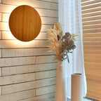 QN-CLEAN-LED-WB-25-TEAK Clean LED Wall Light Teak