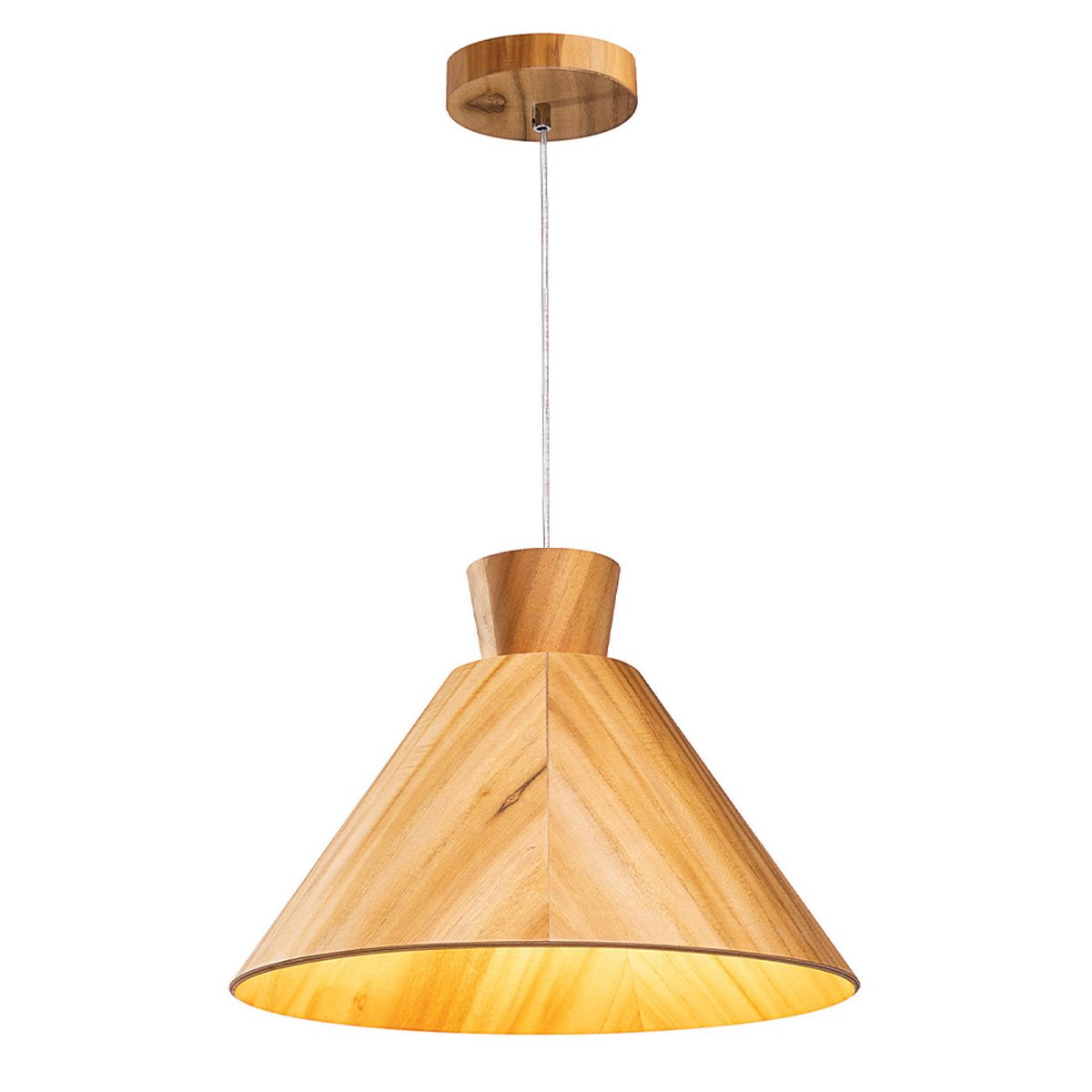 QN-CONICAL-P-M-TEAK Conical Pendant Light Teak