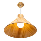 QN-CONICAL-P-M-TEAK Conical Pendant Light Teak