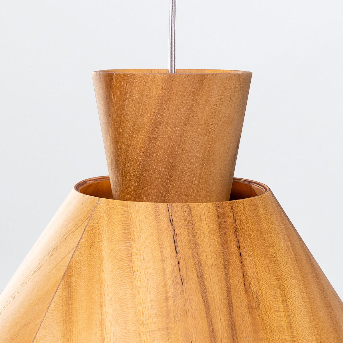 QN-CONICAL-P-M-TEAK Conical Pendant Light Teak