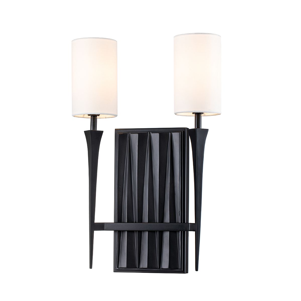 QN-CREST-2WB-BLK Crest 2 Light Wall Light Matte Black
