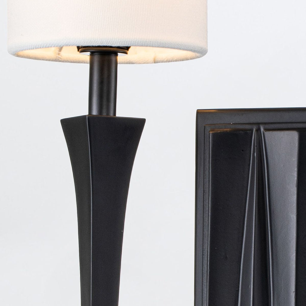QN-CREST-2WB-BLK Crest 2 Light Wall Light Matte Black