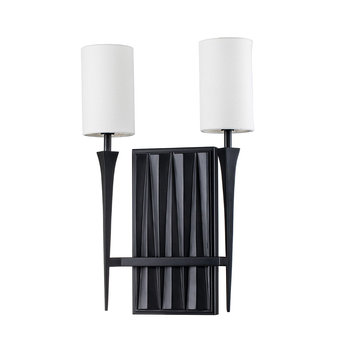 QN-CREST-2WB-BLK Crest 2 Light Wall Light Matte Black