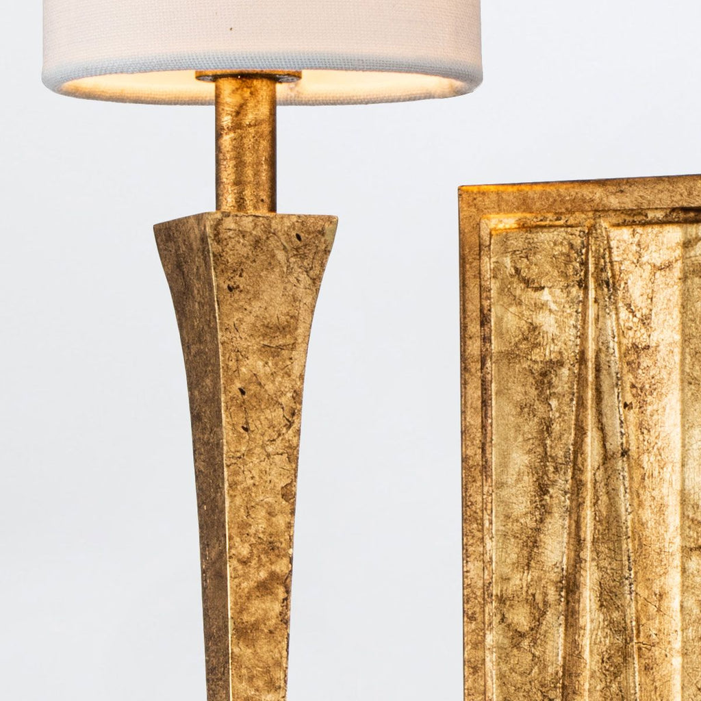 QN-CREST-2WB-DG Crest 2 Light Wall Light Gold Leaf