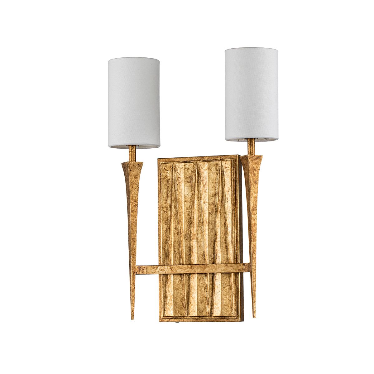 QN-CREST-2WB-DG Crest 2 Light Wall Light Gold Leaf