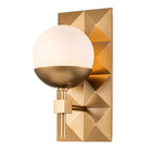 QN-DECO-1WB-AB-O Deco Bathroom 1 Light Wall Light Laquered Gold