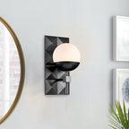 QN-DECO-1WB-BLK-O Deco 1 Bathroom Light Wall Light Black