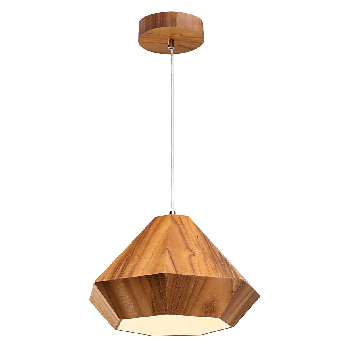 QN-DIAMOND-P-S-TEAK Diamond Pendant Light Teak