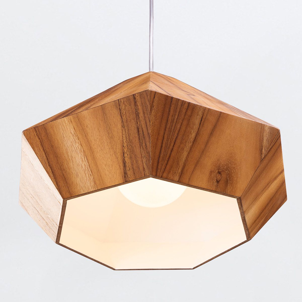 QN-DIAMOND-P-S-TEAK Diamond Pendant Light Teak