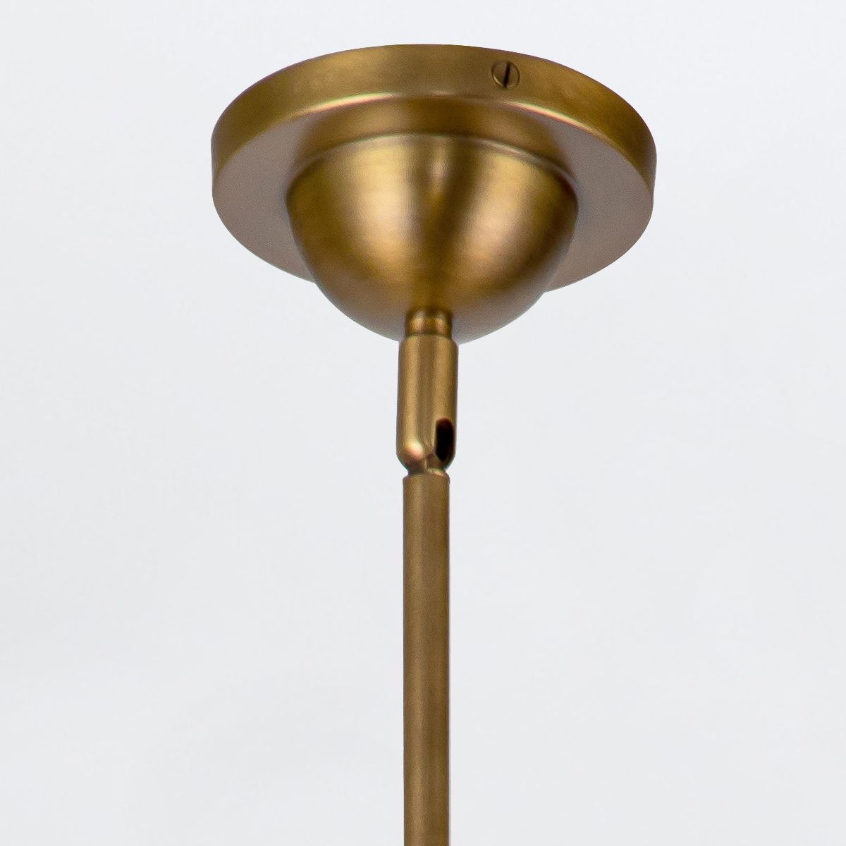 QN-DORAL-P-M-BK Doral 2 Light Pendant Matte Black/Vintage Brass