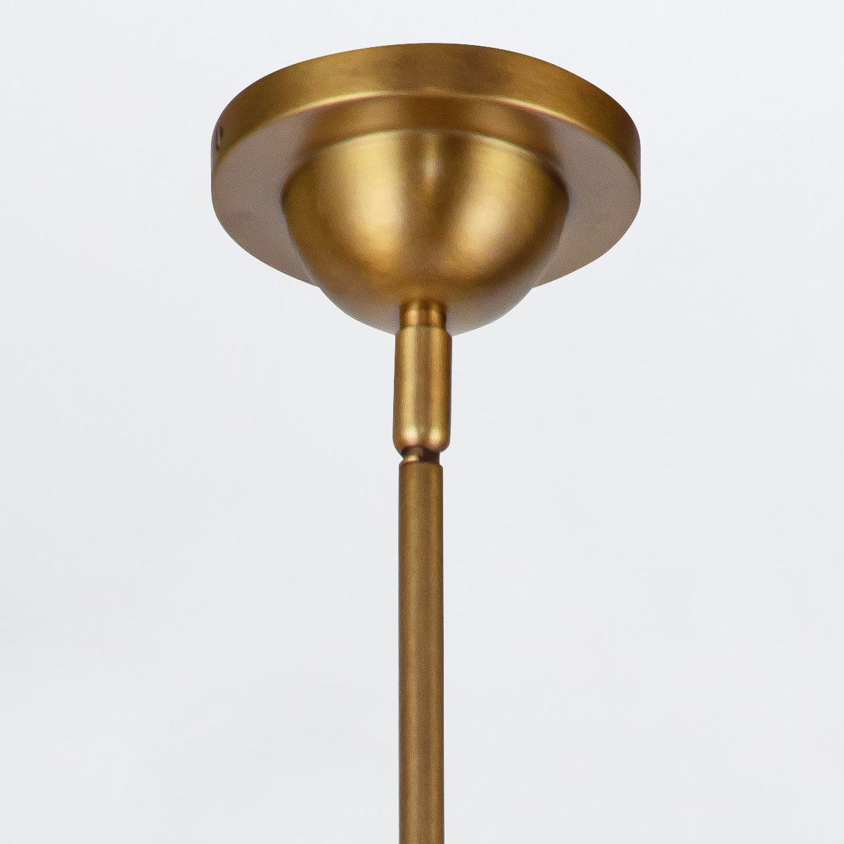 QN-DORAL-P-M-WHT Doral 2 Light Pendant Matte White/Vintage Brass