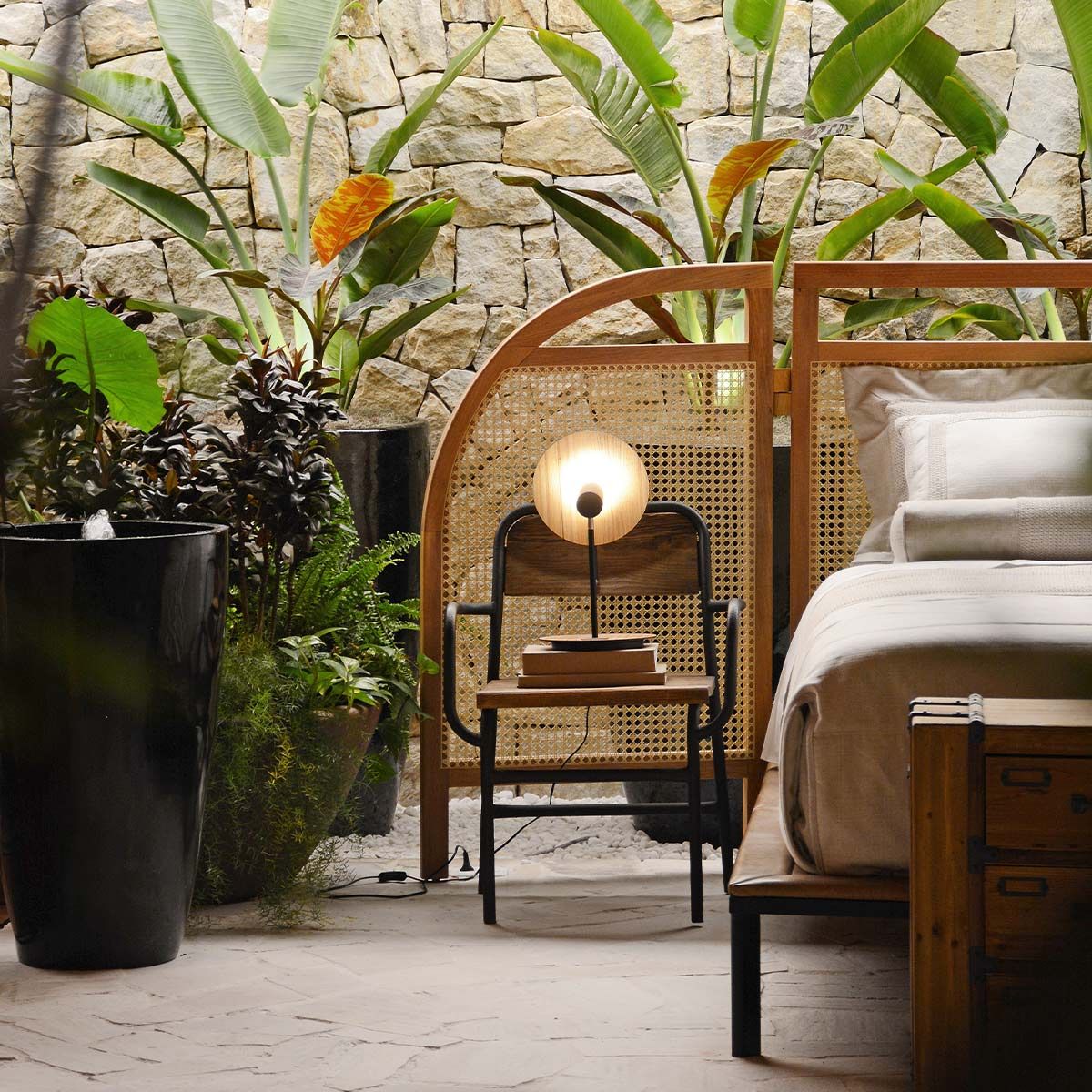 QN-DOT-TL-TEAK Dot Table Lamp Teak