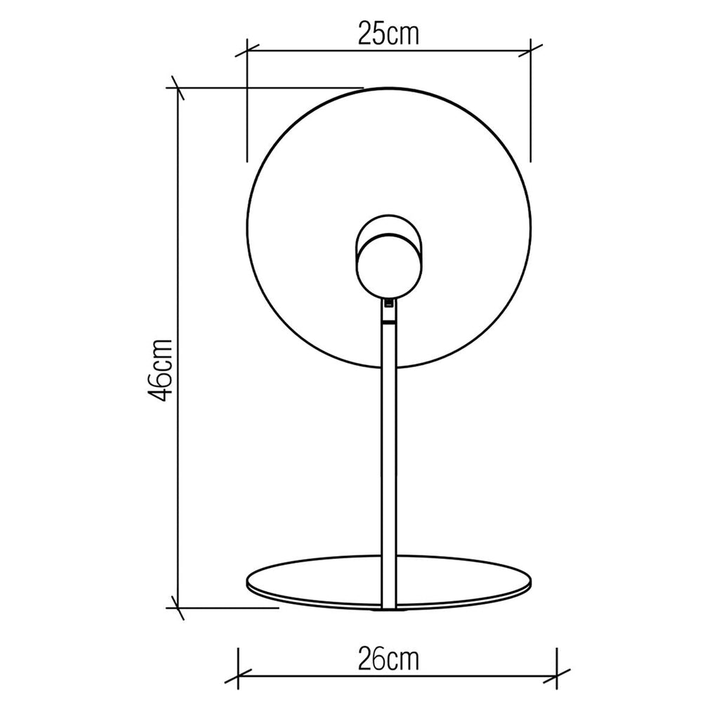 QN-DOT-TL-TEAK Dot Table Lamp Teak