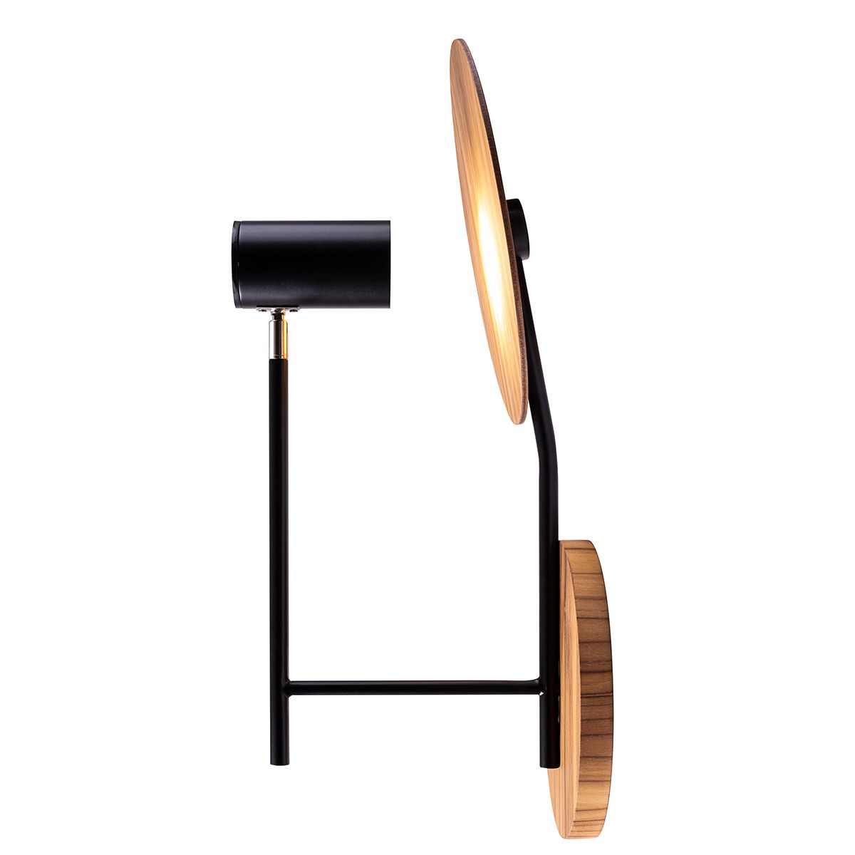 QN-DOT-WB1-TEAK Dot Wall Light Teak
