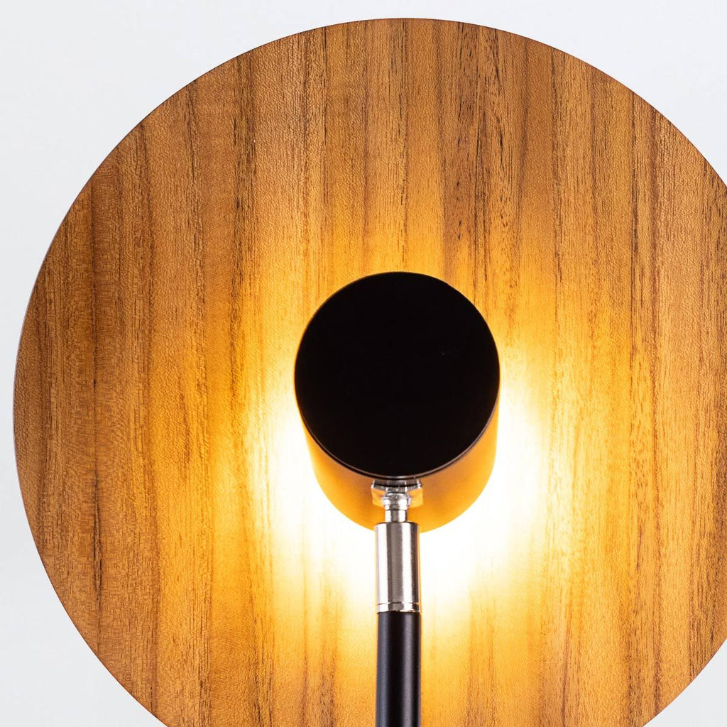 QN-DOT-WB1-TEAK Dot Wall Light Teak