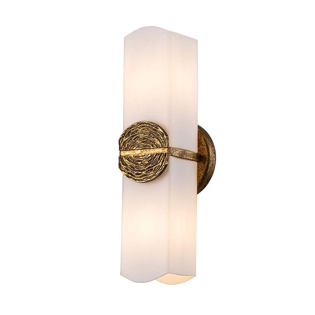 QN-ELAN-2WB-DG-OPAL Elan 2 Light Wall Light Gold Leaf