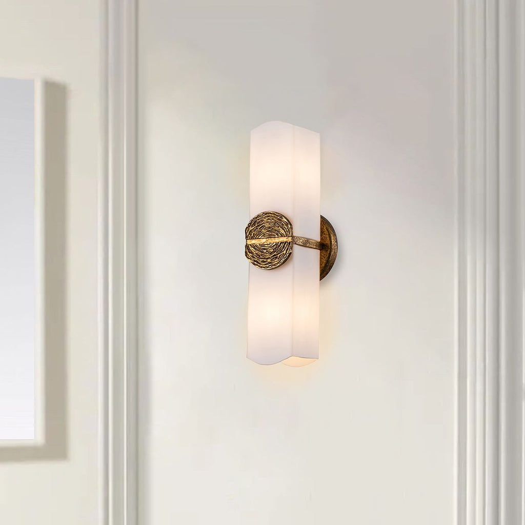 QN-ELAN-2WB-DG-OPAL Elan 2 Light Wall Light Gold Leaf