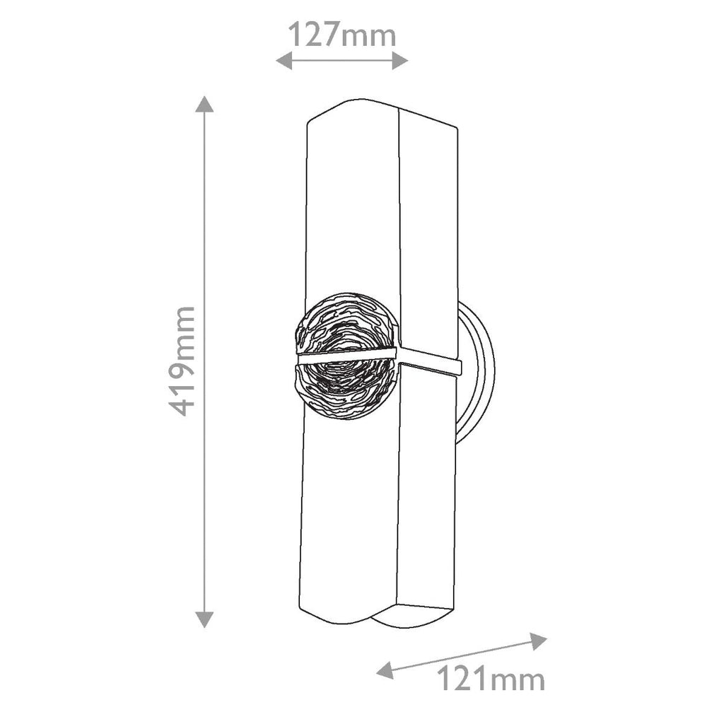 QN-ELAN-2WB-DG-OPAL Elan 2 Light Wall Light Gold Leaf