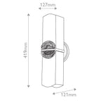 QN-ELAN-2WB-DG-OPAL Elan 2 Light Wall Light Gold Leaf