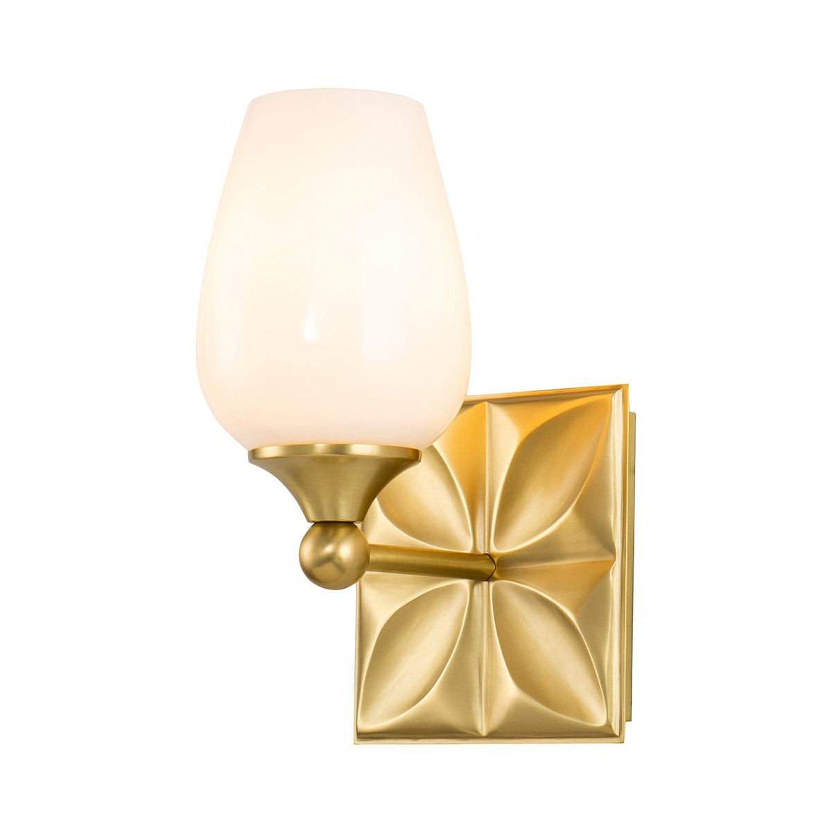 QN-EPSILON-1WB-AB-O Epsilon Bathroom 1 Light Wall Light Aged Brass