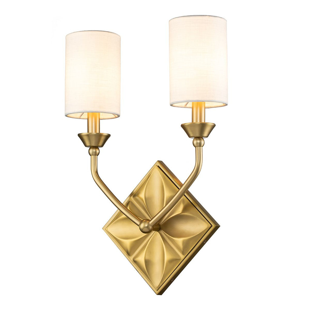 QN-EPSILON-2WB-AB Epsilon 2 Light Wall Light Aged Brass