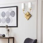 QN-EPSILON-2WB-AB Epsilon 2 Light Wall Light Aged Brass