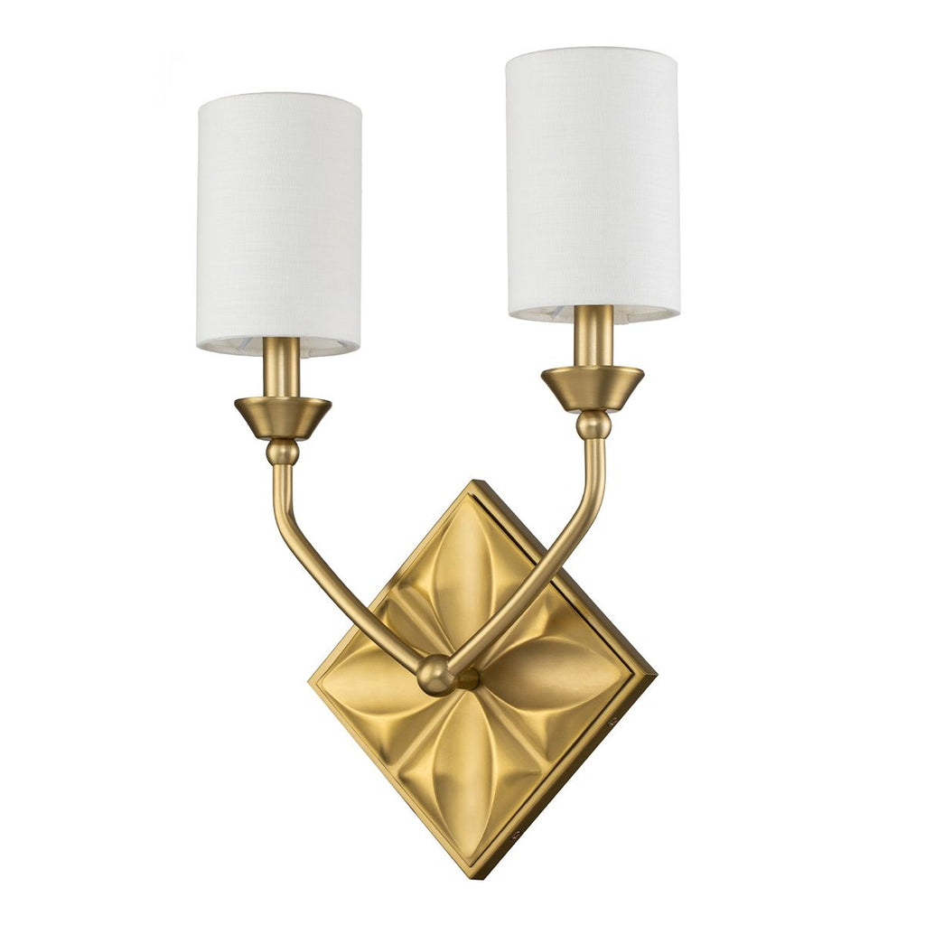 QN-EPSILON-2WB-AB Epsilon 2 Light Wall Light Aged Brass