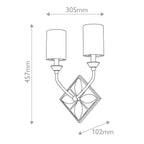 QN-EPSILON-2WB-AB Epsilon 2 Light Wall Light Aged Brass