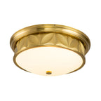 QN-EPSILON-F-M-AB-O Epsilon Bathroom 3 Light Ceiling Flush Aged Brass