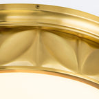 QN-EPSILON-F-M-AB-O Epsilon Bathroom 3 Light Ceiling Flush Aged Brass