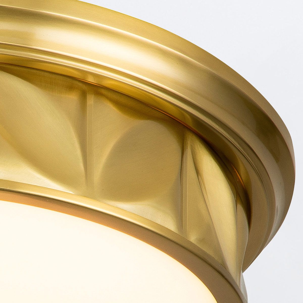 QN-EPSILON-F-M-AB-O Epsilon Bathroom 3 Light Ceiling Flush Aged Brass