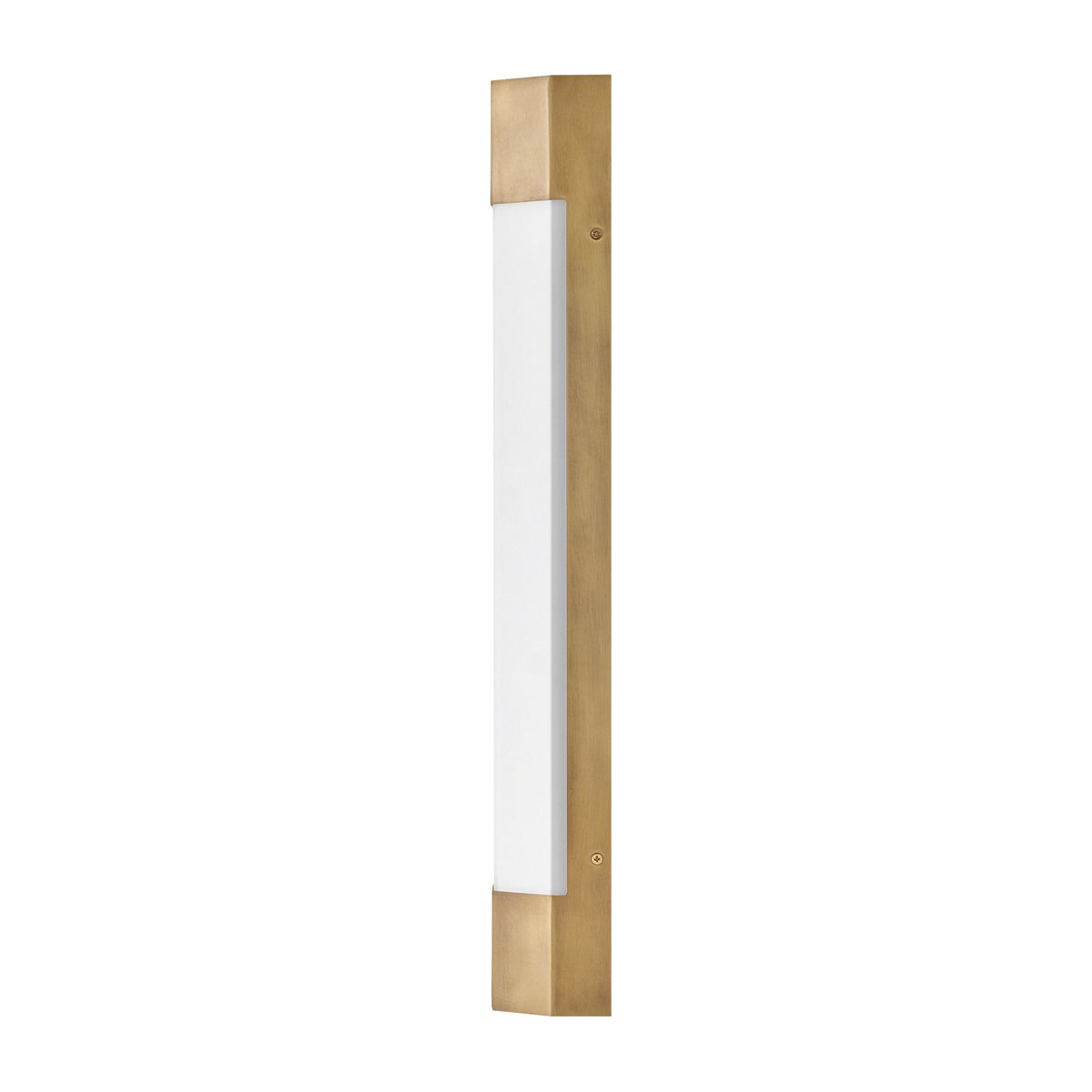 QN-FACET-LED3-HB-BATH Facet Bathroom Large LED Wall Light Heritage Brass