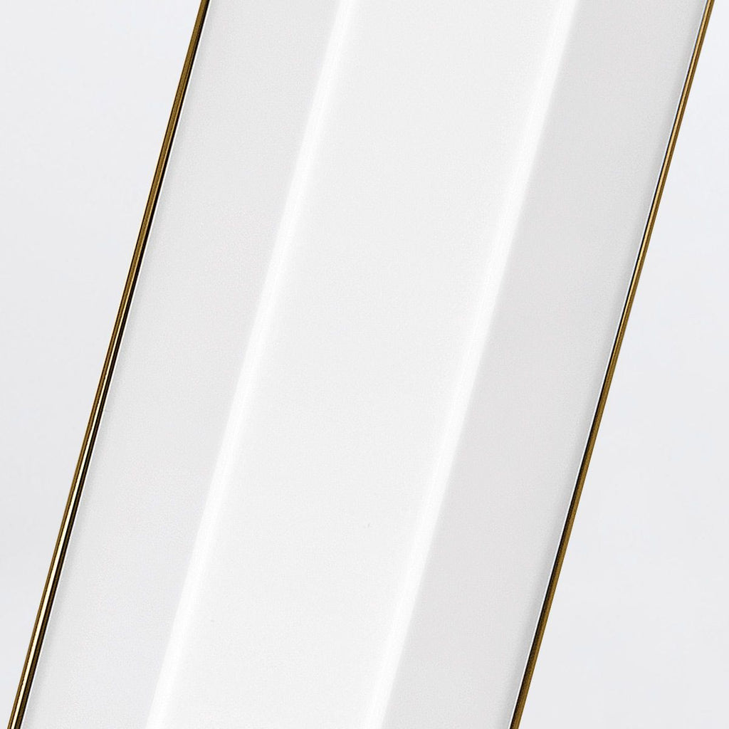 QN-FACET-LED3-HB-BATH Facet Bathroom Large LED Wall Light Heritage Brass