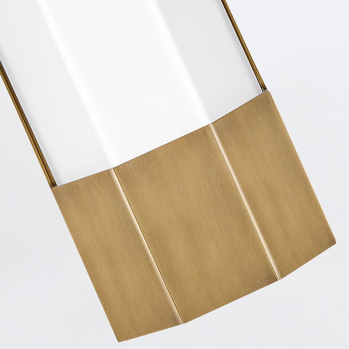 QN-FACET-LED3-HB-BATH Facet Bathroom Large LED Wall Light Heritage Brass