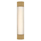 QN-FACET-LED3-HB-BATH Facet Bathroom Large LED Wall Light Heritage Brass