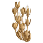 QN-FLORA-3W-GD Flora 3 Light Wall Light Burnished Gold