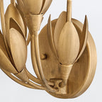 QN-FLORA-3W-GD Flora 3 Light Wall Light Burnished Gold