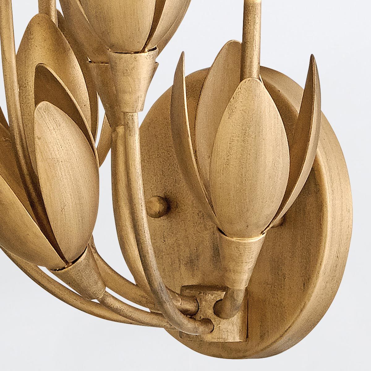 QN-FLORA-3W-GD Flora 3 Light Wall Light Burnished Gold