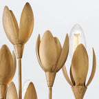 QN-FLORA-3W-GD Flora 3 Light Wall Light Burnished Gold