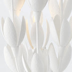 QN-FLORA-3W-WHT Flora 3 Light Wall Light Textured Plaster