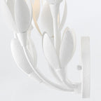 QN-FLORA-3W-WHT Flora 3 Light Wall Light Textured Plaster