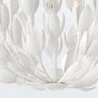 QN-FLORA3-WHT Flora 3 Light Duo-Mount Pendant Textured Plaster