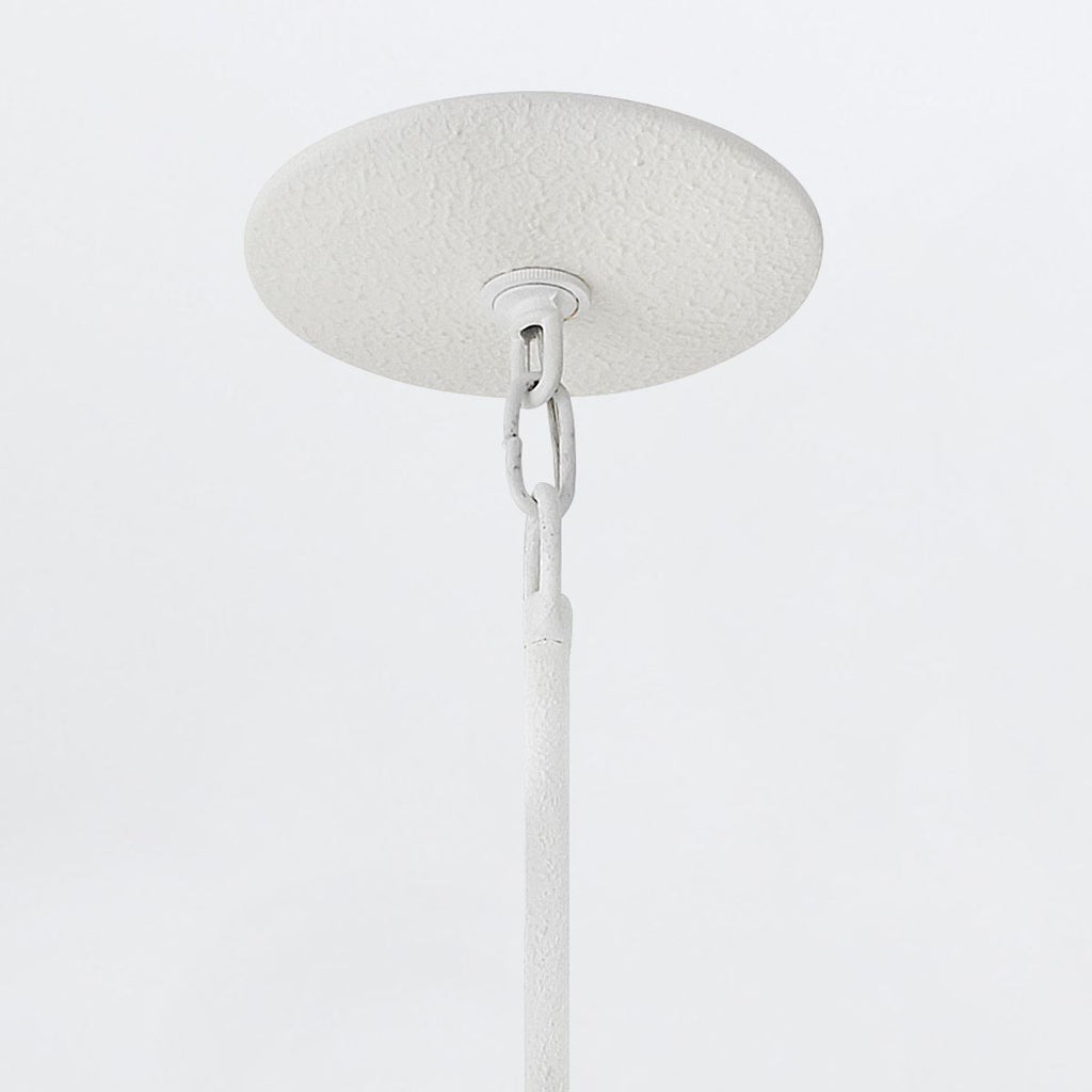 QN-FLORA3-WHT Flora 3 Light Duo-Mount Pendant Textured Plaster