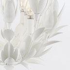 QN-FLORA3-WHT Flora 3 Light Duo-Mount Pendant Textured Plaster